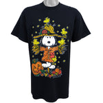 Vintage (Delta) - Black Peanuts, Snoopy & Woodstock T-Shirt Large