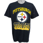 NFL (Artex) - Pittsburgh Steelers Spell-Out T-Shirt 1993 X-Large Vintage Retro Football