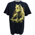 Vintage (Tultex) - Black Wolf T-Shirt 1990s X-Large Vintage Retro