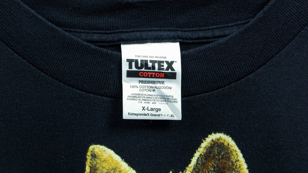 Vintage (Tultex) - Black Wolf T-Shirt 1990s X-Large Vintage Retro