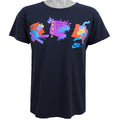 Nike - Black Graffiti T-Shirt 1990s Large Vintage Retro