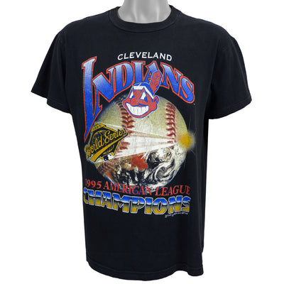 MLB (Caribbean Dream) - Cleveland Indians, American League Champions T-Shirt 1995 Large
