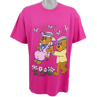 Vintage - Old-Timey Teddy Bears T-Shirt 1990s Large