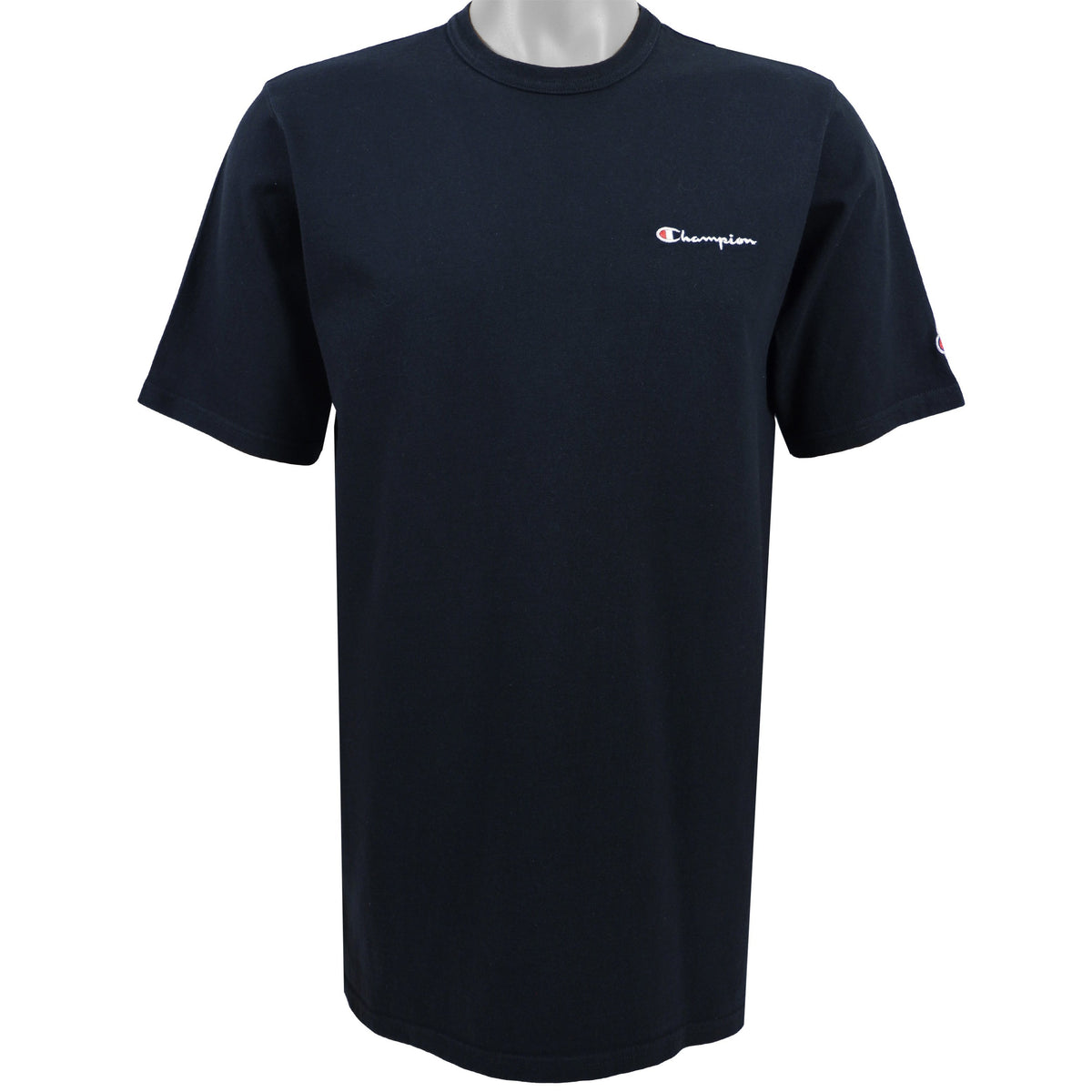 Champion - Black Classic T-Shirt 1990s Large Vintage Retro