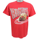 NHL (Magic Johnson T's) - Detroit Red Wings Big Logo T-Shirt 1990s Medium