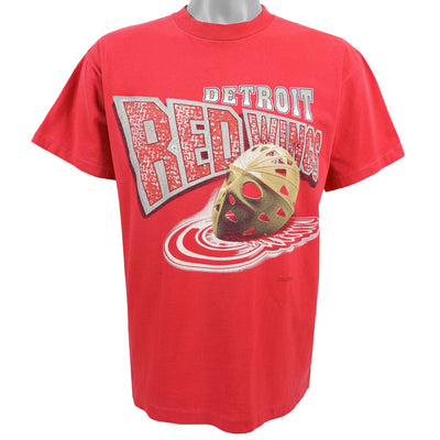 NHL (Magic Johnson T's) - Detroit Red Wings Big Logo T-Shirt 1990s Medium