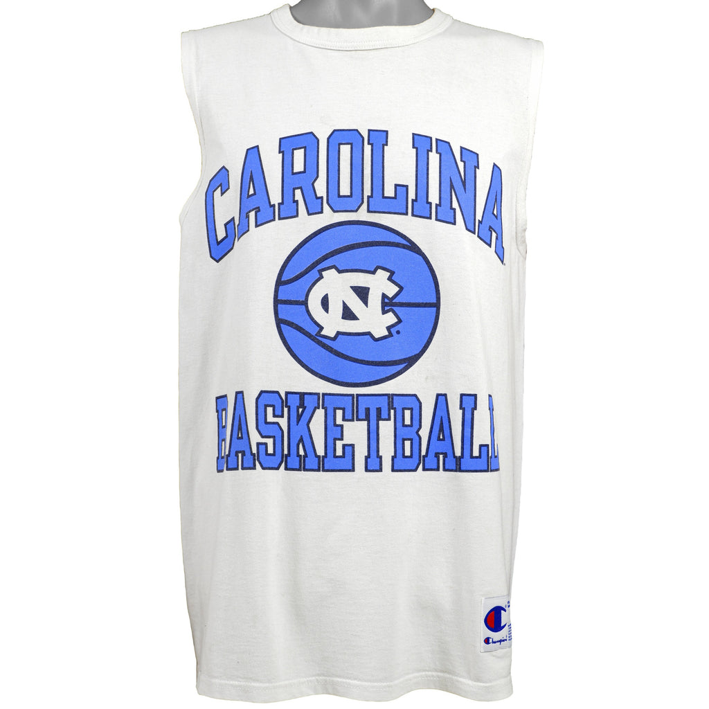 NBA - Carolina Basketball Spell-Out T-Shirt 1990s Medium Vintage Retro 