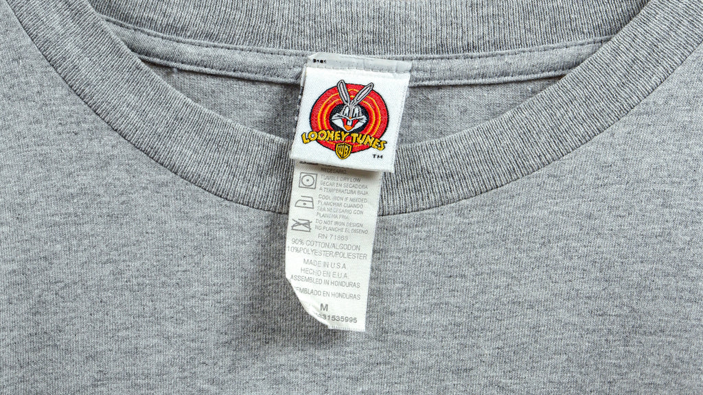 Looney Tunes - Grey Tweety T-Shirt 1990s Medium Vintage Retro