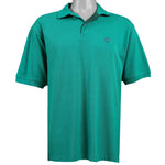 Champion - Green Polo T-Shirt 1990s Medium Vintage Retro