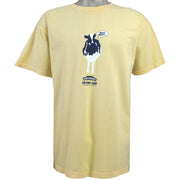 Vintage - Yellow Ben & Jerrys T-Shirt 1990s Large Vintage Retro
