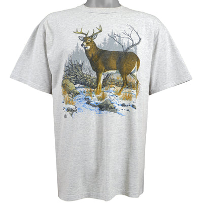 Vintage (Jerzees) - Grey Deer T-Shirt 1990 X-Large