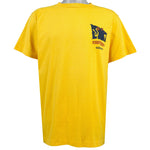 Adidas - Yellow Streetball Deadstock T-Shirt 1990s Medium Vintage Retro