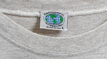 Vintage - Grey Bass Fish T-Shirt 1990s Large Vintage Retro