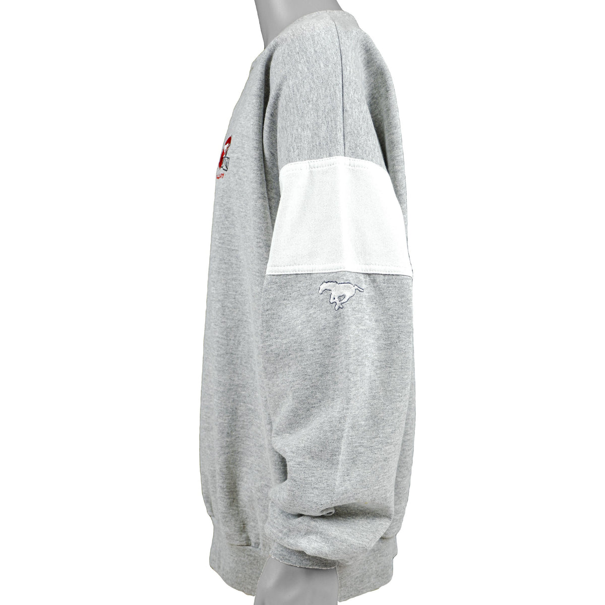 Vintage (Athletics Softwear) - Calgary 1/4 Button Sweatshirt 1990s X-Large Vintage Retro Football