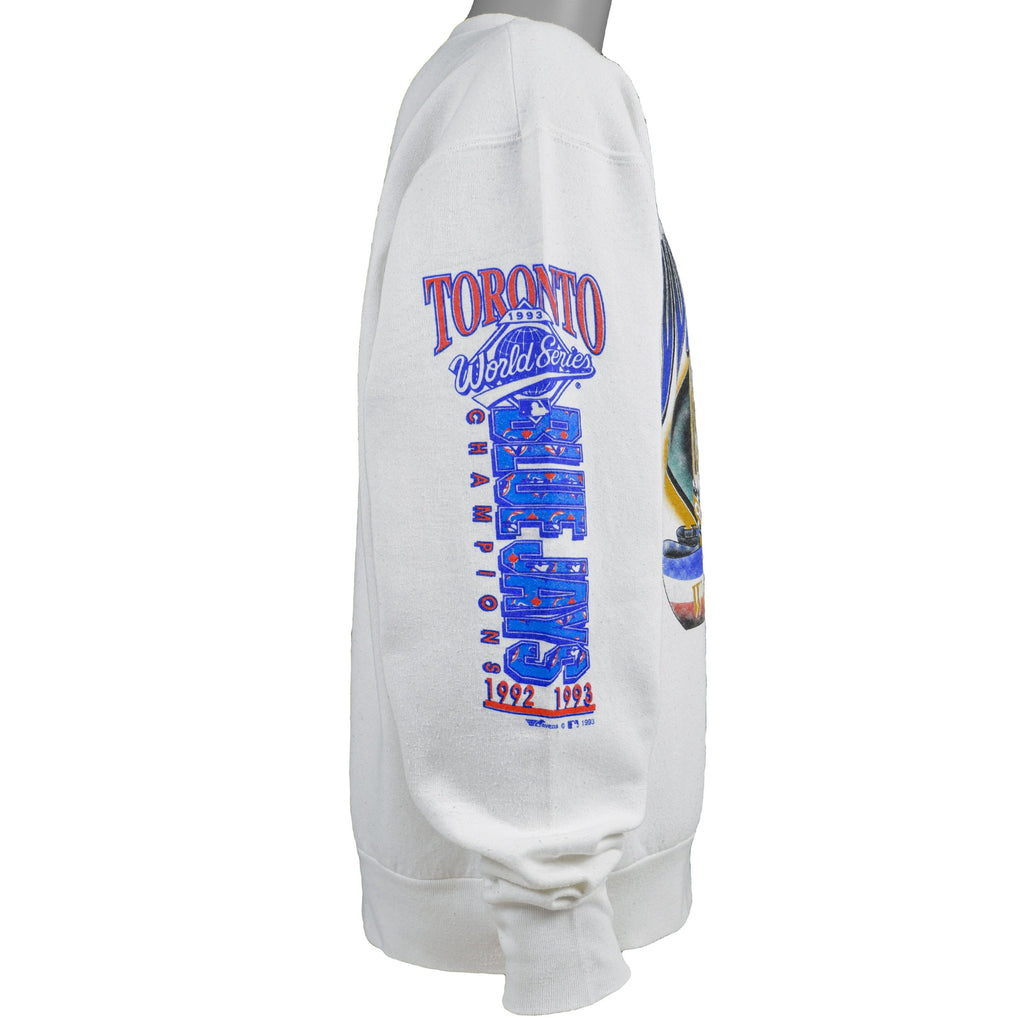 MLB - Toronto Blue Jays Crew Neck Sweatshirt 1993 X-Large Vintage Retro Baseball