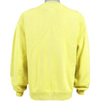 Nike - Yellow Big Spell-Out Crew Neck Sweatshirt 1990s Medium Vintage Retro