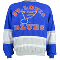 NHL (Logo 7) - St. Louis Blues Crew Neck Sweatshirt 1990s Medium Vintage Retro Hockey
