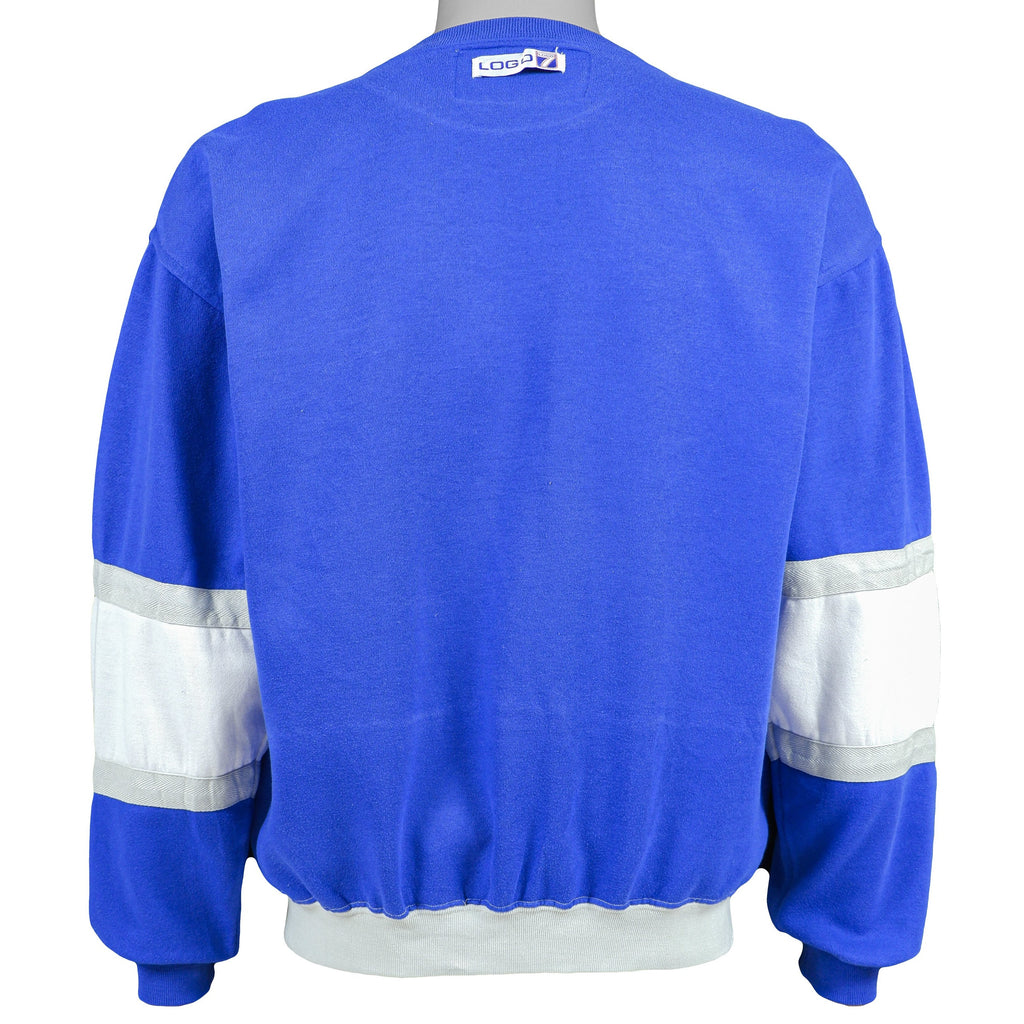 NHL (Logo 7) - St. Louis Blues Crew Neck Sweatshirt 1990s Medium Vintage Retro Hockey