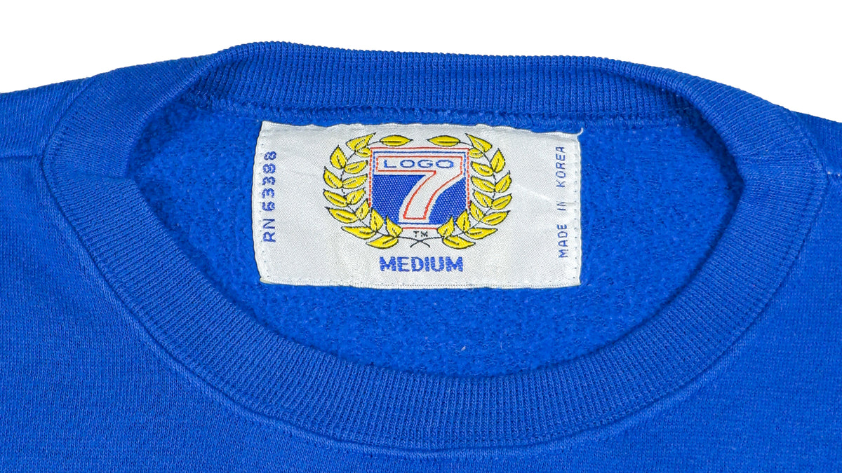NHL (Logo 7) - St. Louis Blues Crew Neck Sweatshirt 1990s Medium Vintage Retro Hockey