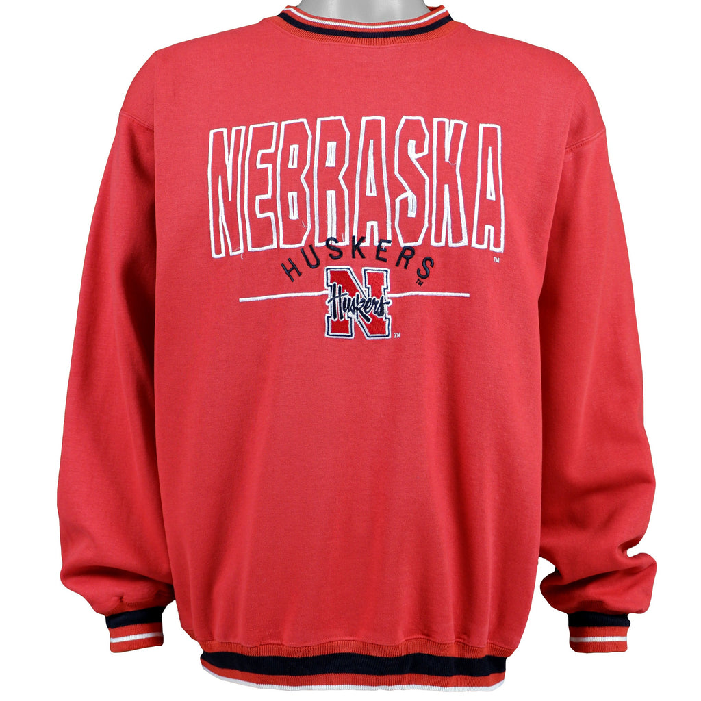 NCAA (Logo 7) - Nebraska Huskers Deadstock Sweatshirt 1990s Large Vintage Retro Football