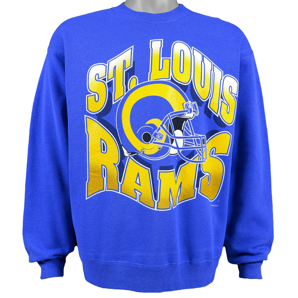 NFL (Hanes) - St. Louis Rams Crew Neck Sweatshirt 1995 Large Vintage Retro Football