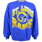 NFL (Hanes) - St. Louis Rams Crew Neck Sweatshirt 1995 Large Vintage Retro Football