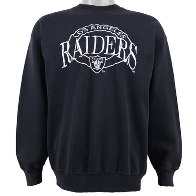 NFL (Competitor) - Oakland Raiders Crew Neck Sweatshirt 1990s Large