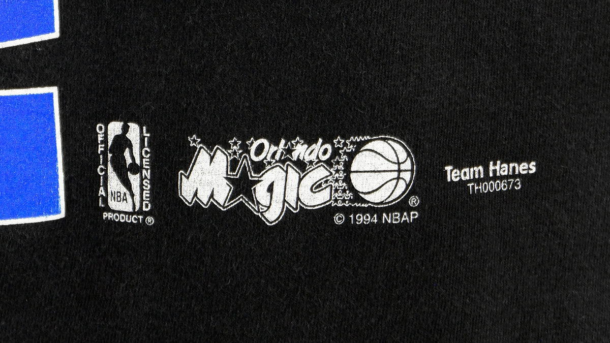 NBA (Hanes) - Orlando Magic Spell-Out T-Shirt 1994 Large Vintage Retro Basketball