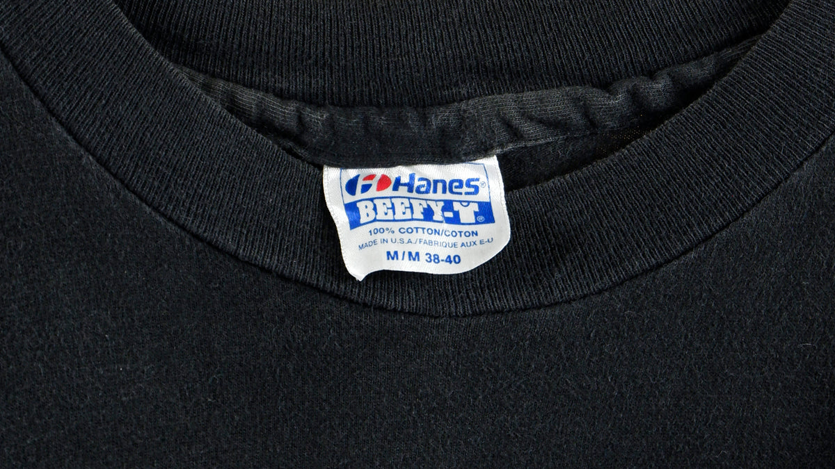 NHL (Hanes) - New York Rangers Spell-Out T-Shirt 1990s Medium Vintage Retro Hockey