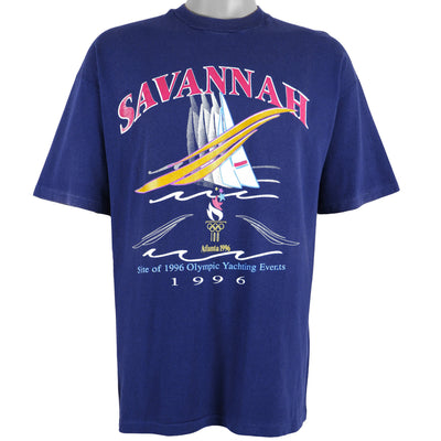 Vintage (Hanes) - Blue Savannah Atlanta T-Shirt 1996 X-Large