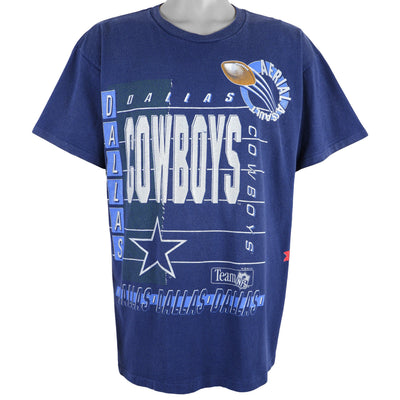 NFL (Salem) - Dallas Cowboys, Aerial Assault Spell-Out T-Shirt 1992 X-Large