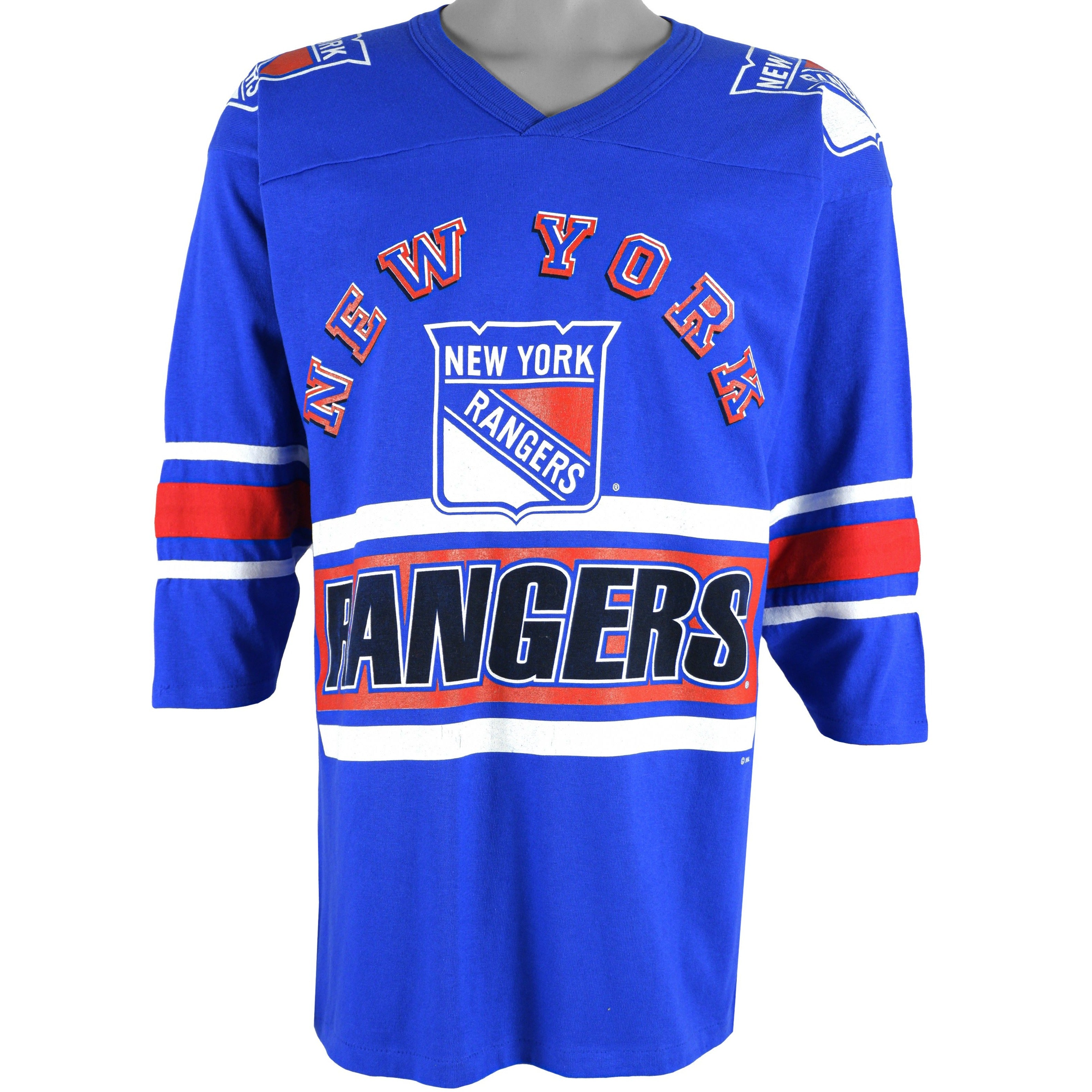 New York Rangers Large New York Rangers Long Sleeve Shirt - Pro Stock Hockey