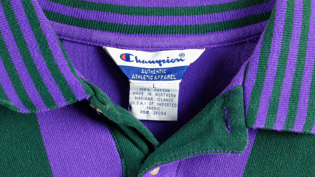 Champion - Atlanta Olympic Polo T-Shirt 1996 Large Vintage Retro