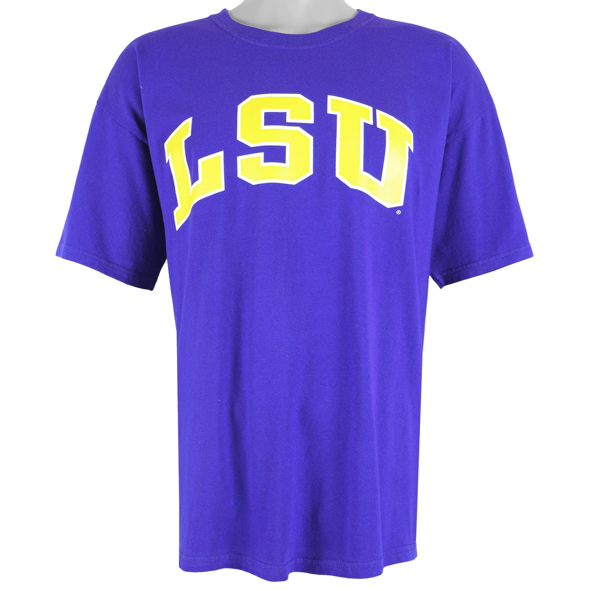 NCAA (Campus Colors) - LSU Tiger T-Shirt 1990s X-Large Vintage Retro Football