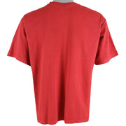 Jordan - Red Air Jordan Shoes T-Shirt 1990s Medium