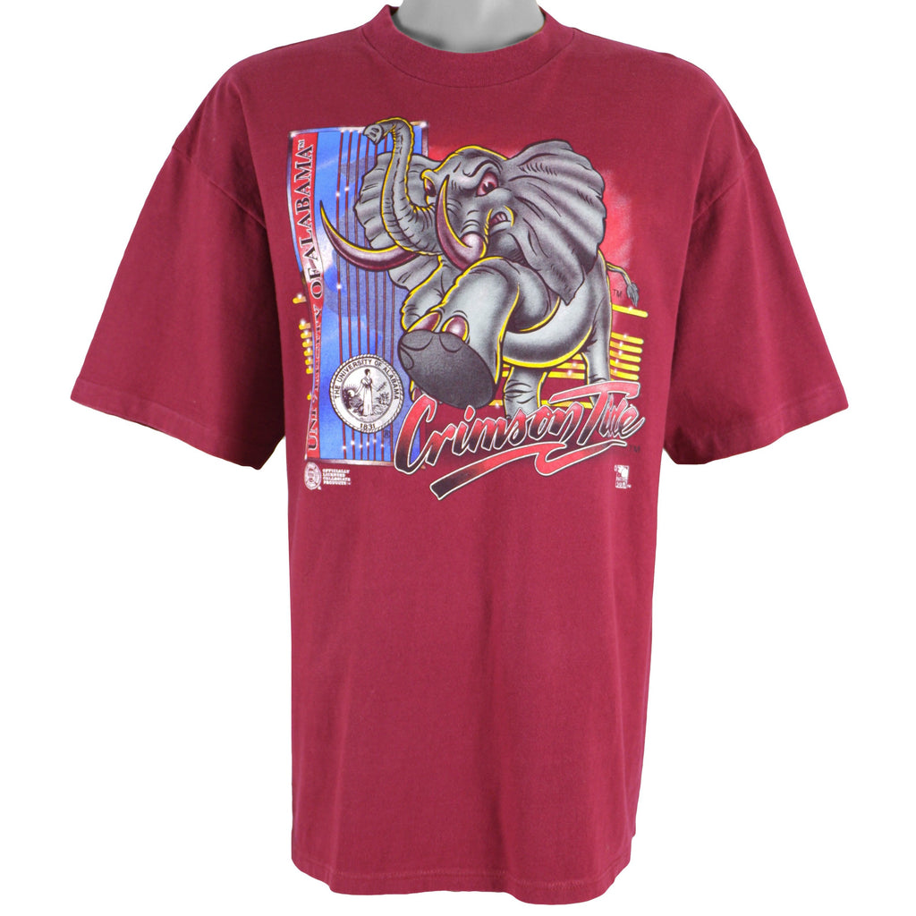 NFL - Alabama Crimson Tide T-Shirt 1990s X-Large Vintage Retro Football