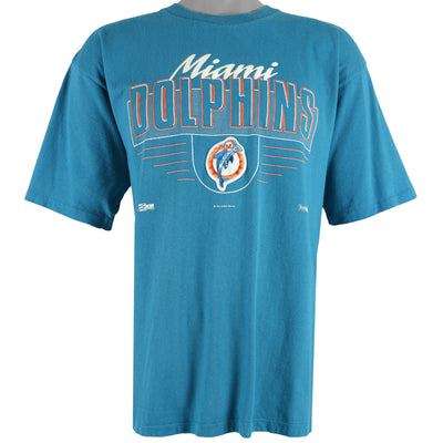 NFL (Salem) - Miami Dolphins Spell-Out T-Shirt 1990s X-Large