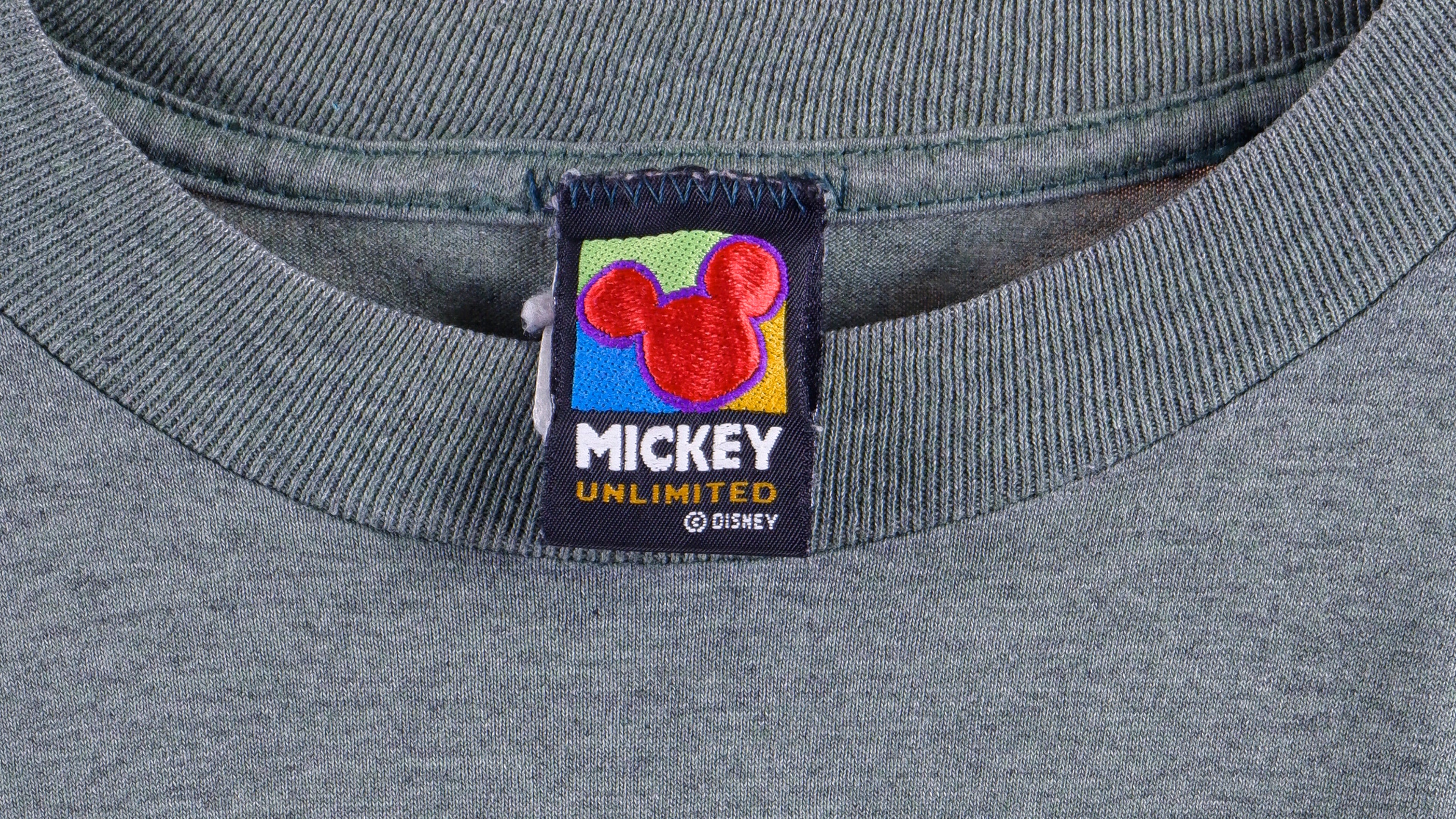 Disney - Mickey Mouse Spell-Out T-Shirt 1990s Large Vintage Retro