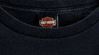 Harley Davidson - Black Fort Worth T-Shirt 1990s Large Vintage Retro