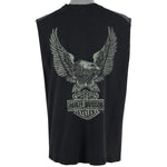 Harley Davidson - Black Spell-Out T-Shirt 1990s X-Large Vintage Retro