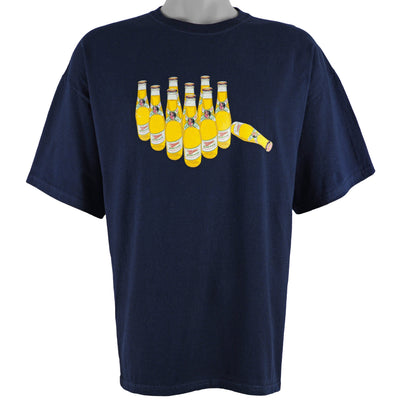 Vintage (Gildan) - Dark Blue Miller High Life T-Shirt 1990s X-Large