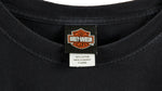 Harley Davidson - Black Spell-Out T-Shirt 1990s X-Large Vintage Retro