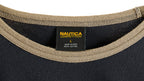 Nautica - Black Spell-Out T-Shirt 1990s Large Vintage Retro