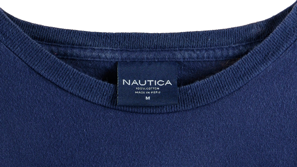 Nautica - Blue Surfing Classics T-Shirt 1990s Large Vintage Retro