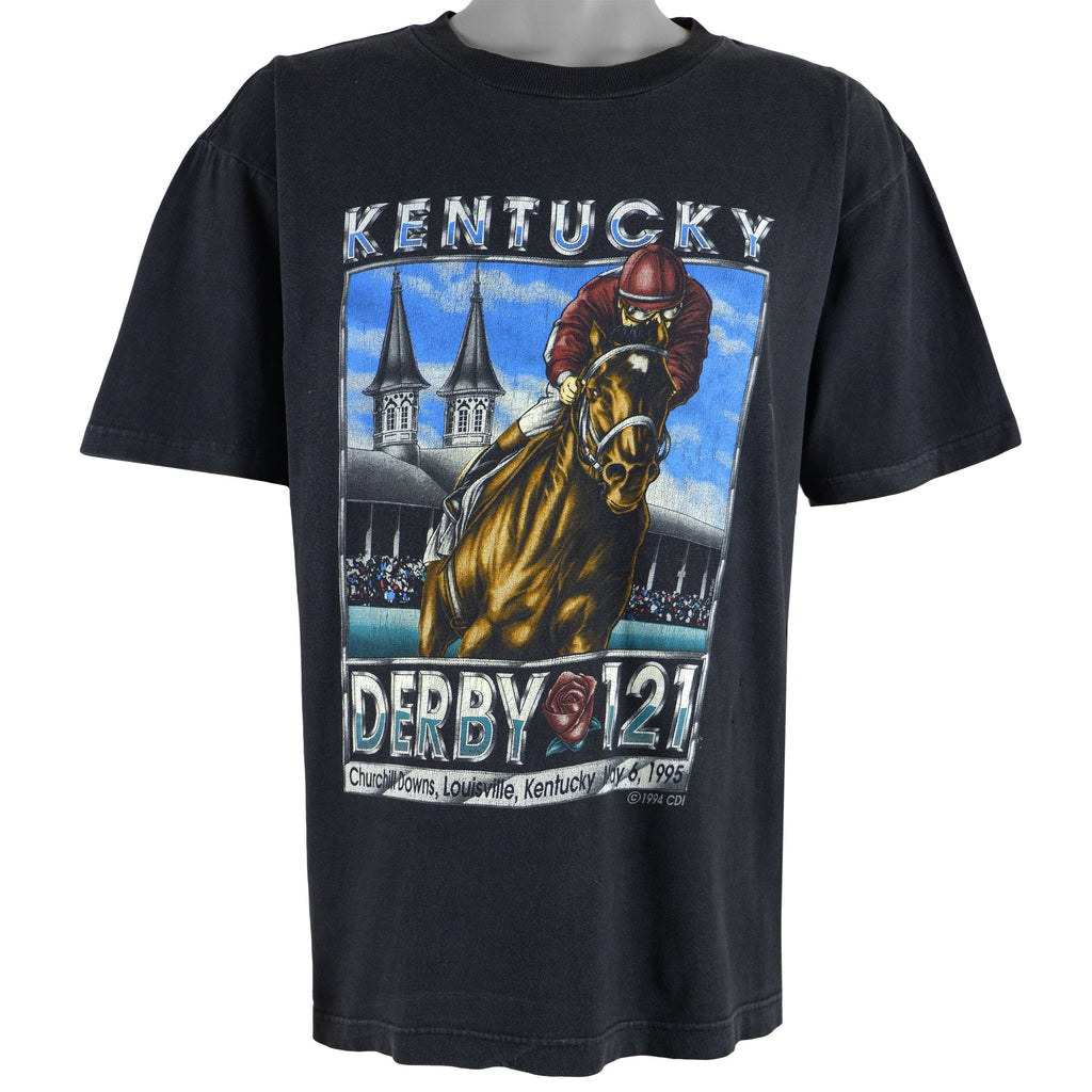 Vintage - Kentucky Derby T-Shirt 1995 Large Vintage Retro