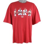 NFL (Joy Athletic) - Kansas City Chiefs T-Shirt 2001 X-Large Vintage Retro Football