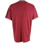 Nautica - Red Spell-Out T-Shirt 1990s Large Vintage Retro