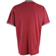 Nautica - Red Spell-Out T-Shirt 1990s Large Vintage Retro