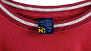 Nautica - Red Spell-Out T-Shirt 1990s Large Vintage Retro