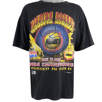NBA (Magic Johnson T's) - Houston Rockets T-Shirt 1990s X-Large